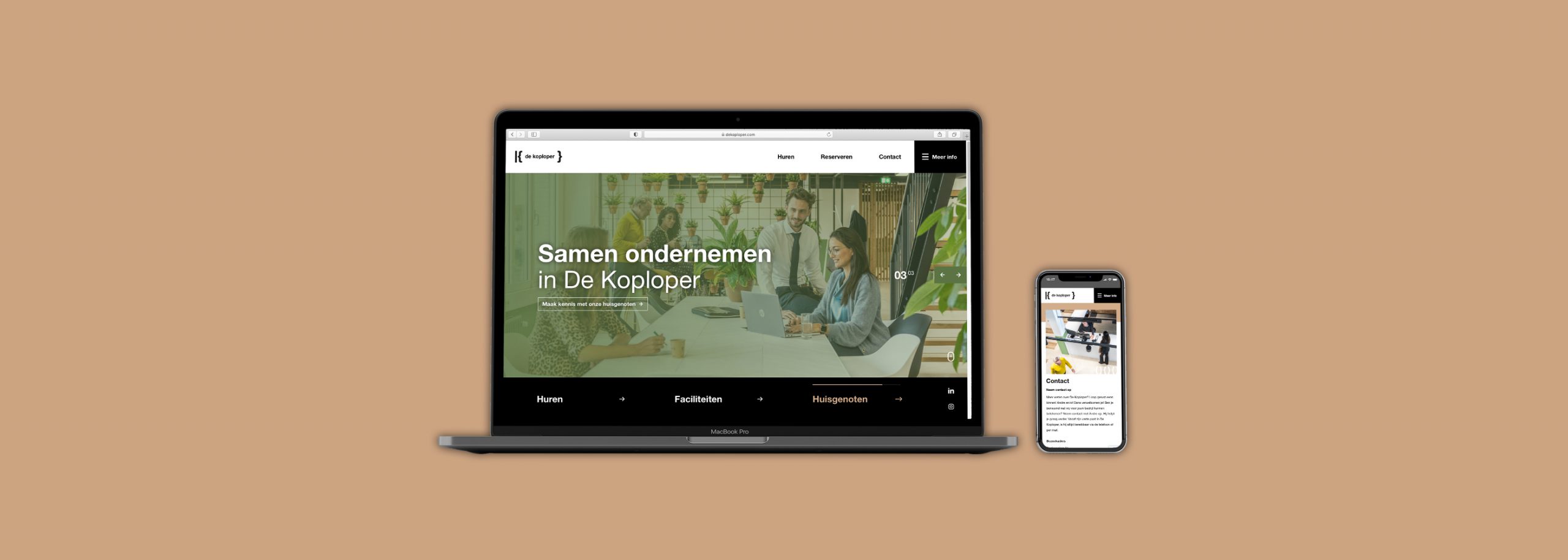 De Koploper Goes - Responsive website mobiel vriendelijk - BlackDesk